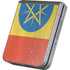Ethiopia Flag Distressed Galaxy Z Flip6 Skin